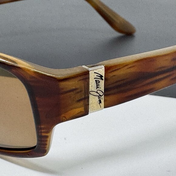 Maui Jim MJ 220 10 Tortoise Square Sunglasses Eyeglasses Frame Scratched Lenses main image 5